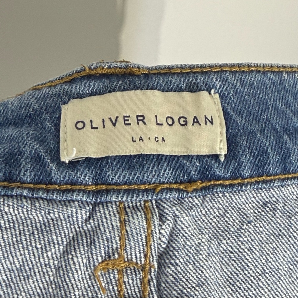 Oliver Logan Size 28 Chester Low Rise Slim Denim Jeans Button Fly Used - Picture 7 of 11